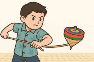 こまの遊び方