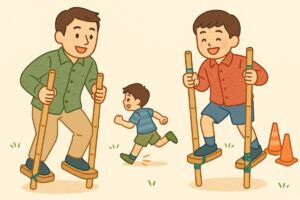 竹馬の遊び方：楽しむためのアイデア