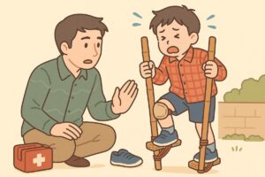 竹馬製作の注意点と安全対策
