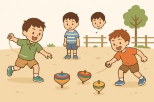 こま回しのルールと注意点